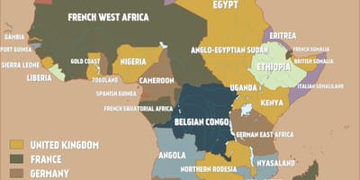 Térkép brit Kamerun