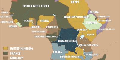 Térkép brit Kamerun
