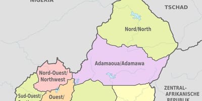Térkép közigazgatási Kamerun