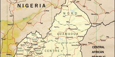 A térkép Kamerun